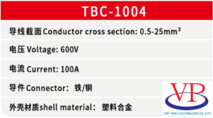 Cầu đấu điện domino khối TBC-1004